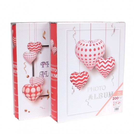 Fotóalbum 200 fényképhez szívecskék