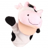 Plüss kesztyűbáb tehén