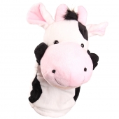 Plüss kesztyűbáb tehén
