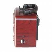 Hordozható 3 sávos GOLON napelemes rádió rózsaszín