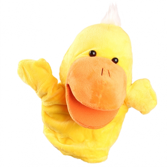 Plüss kesztyűbáb kacsa