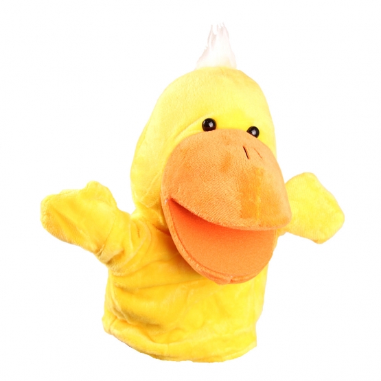 Plüss kesztyűbáb kacsa