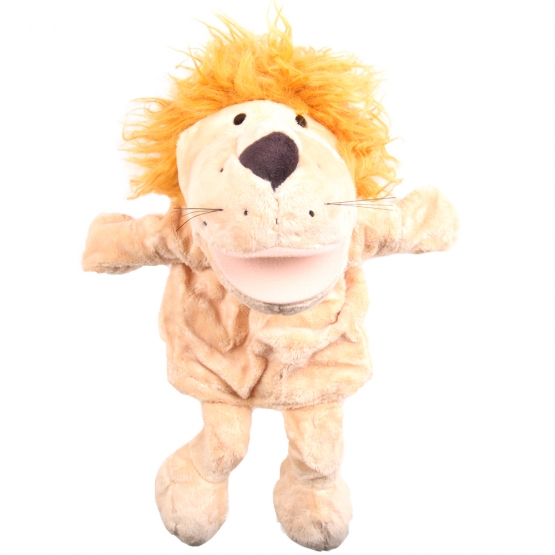 Plüss kesztyűbáb lábakkal oroszlán var.1