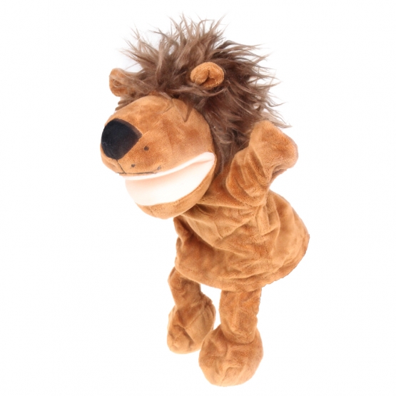 Plüss kesztyűbáb lábakkal oroszlán var.2