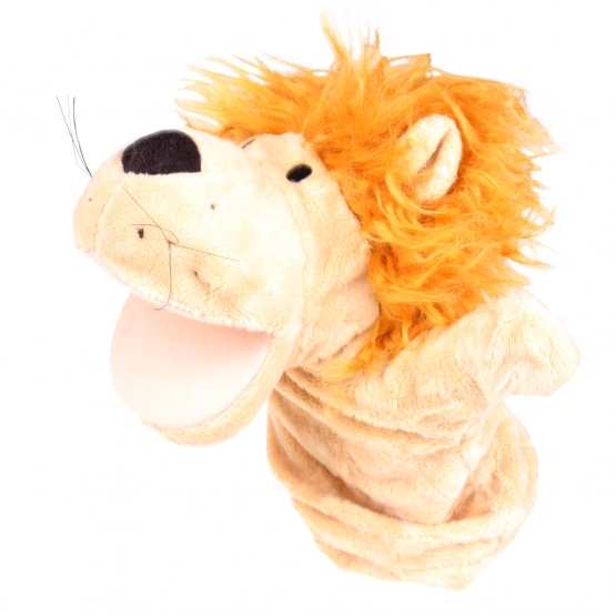 Plüss kesztyűbáb oroszlán var.2