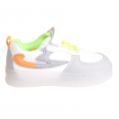 Világító gyerek tornacipő, háromszínű, szürke