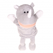 Plüss kesztyűbáb lábakkal orrszarvú