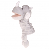 Plüss kesztyűbáb lábakkal orrszarvú