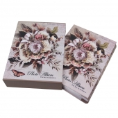 FOTÓALBUM 200 FÉNYKÉPHEZ, CSOKORRAL, BÉZS