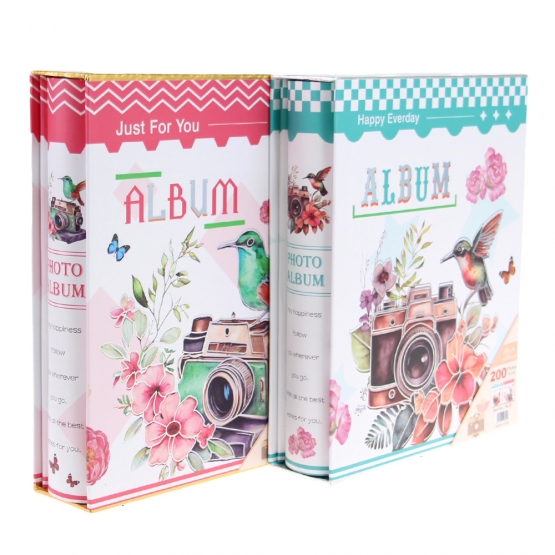 Fotóalbum fényképezőgép 200 fényképhez