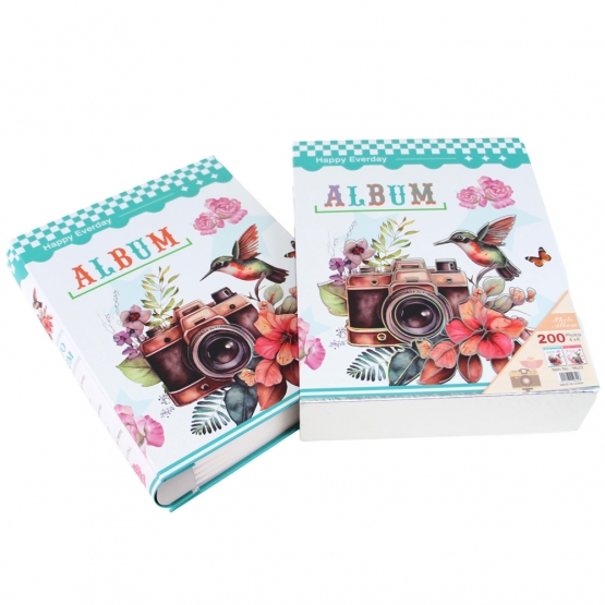 Fotóalbum fényképezőgép 200 fényképhez