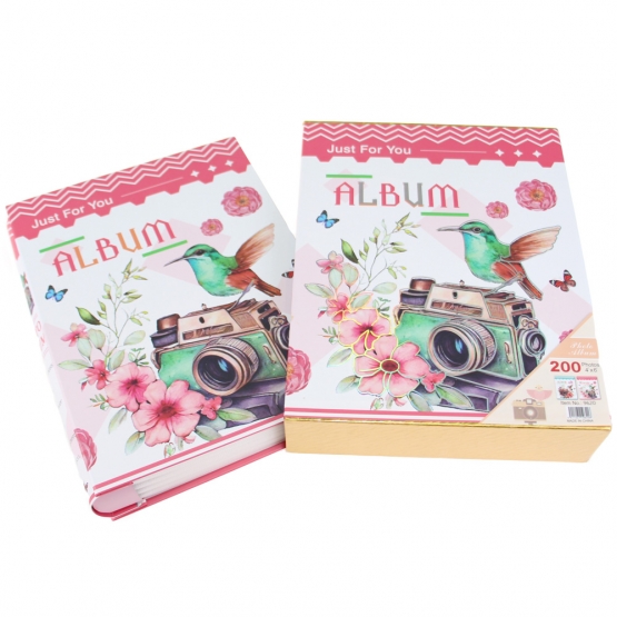 Fotóalbum fényképezőgép 200 fényképhez