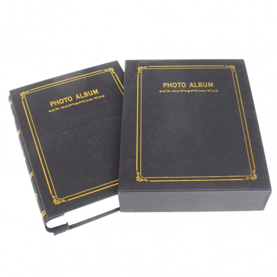 Fotóalbum 200 fényképhez, fekete, típus A