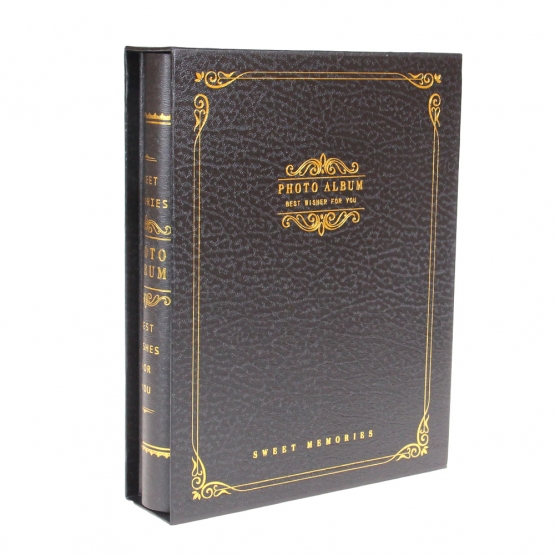 Fotóalbum 200 fényképhez, fekete, típus D