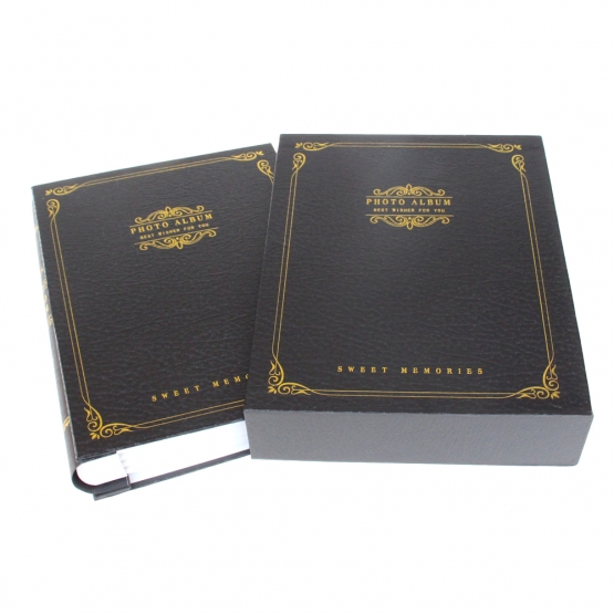 Fotóalbum 200 fényképhez, fekete, típus D