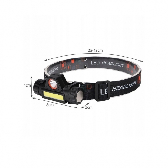 Nagy teljesítményű LED fejlámpa
