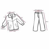 Terepmintás szett, nem szigetelt, méret S