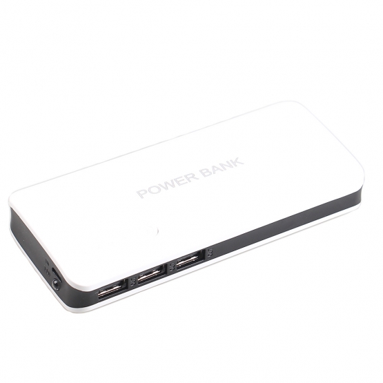 Powerbank lámpával 15 000 mAh fehér