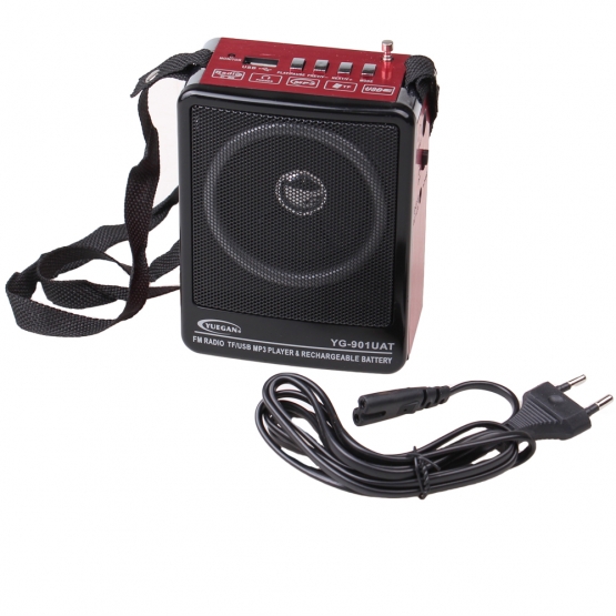 Hordozható rádió YG-901UAT piros