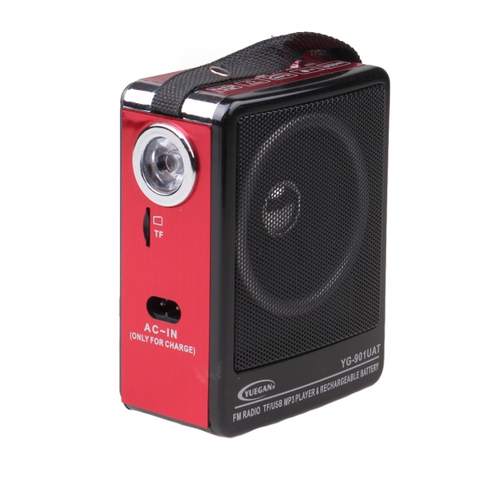 Hordozható rádió YG-901UAT piros