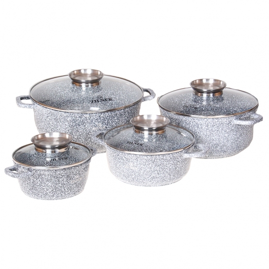 8- részes kerámia márvány edénykészlet