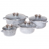 8- részes kerámia márvány edénykészlet