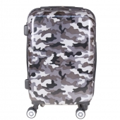 Kéményfalú bőrönd készlet LP35 (lila terepmintás) - 3 db