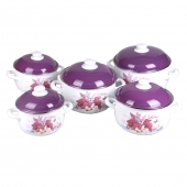 10 részes zománcozott edénykészlet orgona