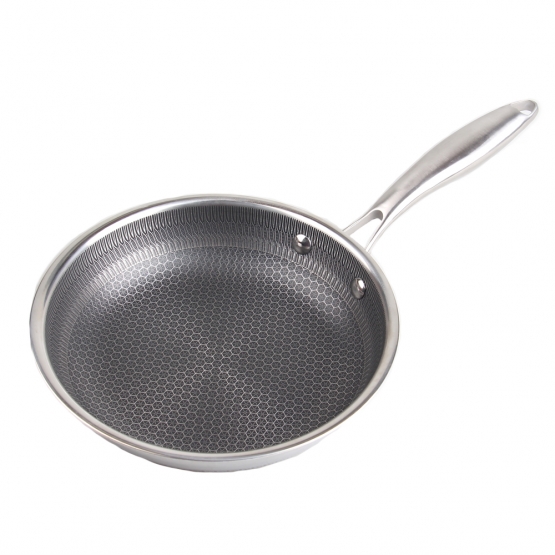 20 cm-es háromrétegű rozsdamentes acél serpenyő