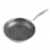 20 cm-es háromrétegű rozsdamentes acél serpenyő