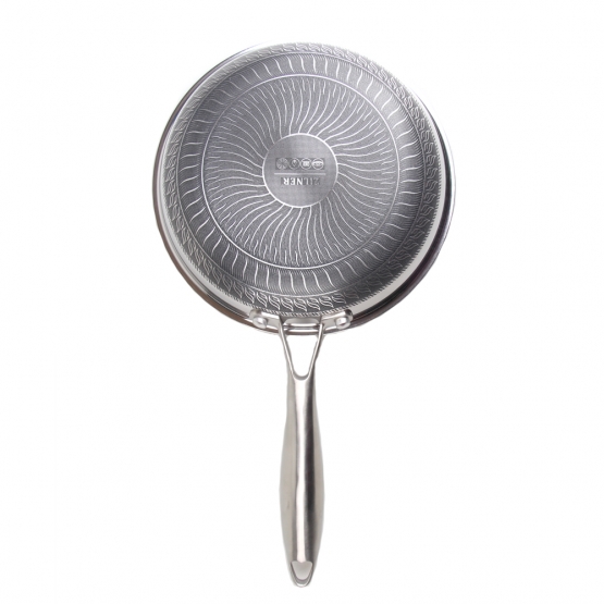 20 cm-es háromrétegű rozsdamentes acél serpenyő