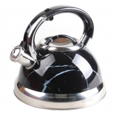 Fém vízforraló 3 l fekete márvány