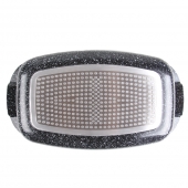 Alumínium tepsi 5,5 l fekete márvány