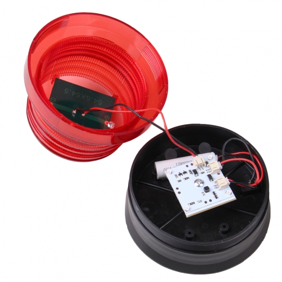 Napelemes figyelmeztető fény