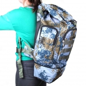 Terepmintás hátizsák 50 l világoskék