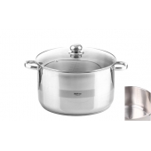 Rozsdamentes acél edény fedővel 17,7 l
