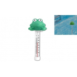 Medencés hőmérő úszóval, béka forma