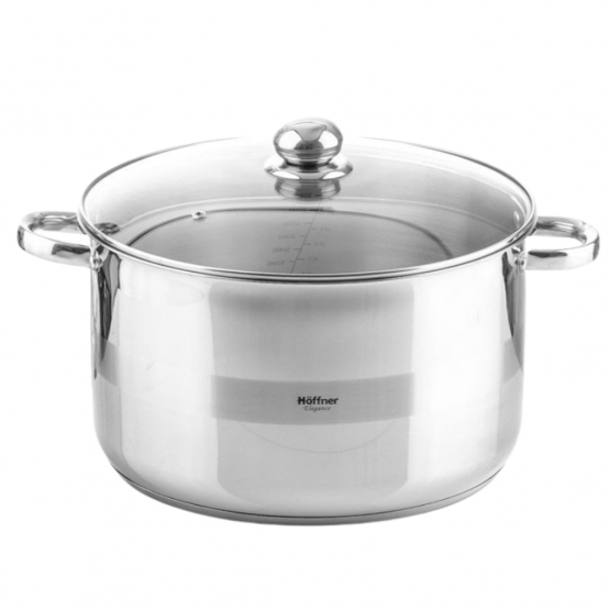 Rozsdamentes acél edény fedővel 17,7 l