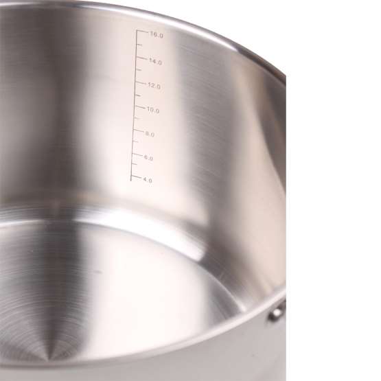 Rozsdamentes acél edény fedővel 17,7 l