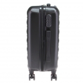 Kéményfalú bőrönd készlet LA2 fekete – 3 db