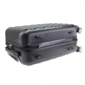 Kéményfalú bőrönd készlet LA2 fekete – 3 db