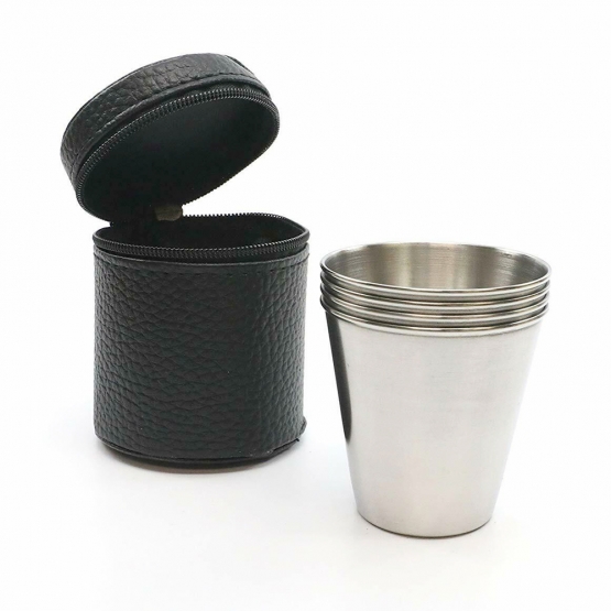 Rozsdamentes acélból készült utazási stampedli készlet