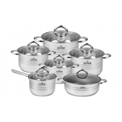 12 részes rozsdamentes edénykészlet ZL-8102