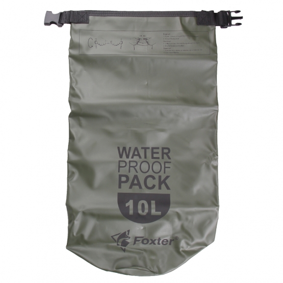 Vízálló zsák 10 l – zöld