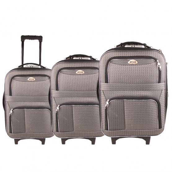 Szövet utazási bőrönd készlet 3 db sürke