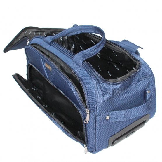 Gurulós utazótáska MRZM kék, nagyméretű