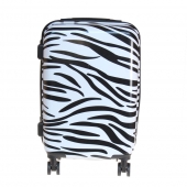 Kéményfalú bőrönd készlet (Zebra) – 3 db