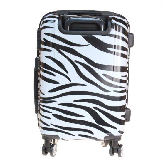 Kéményfalú bőrönd készlet (Zebra) – 3 db