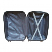 Kéményfalú bőrönd készlet (Zebra) – 3 db