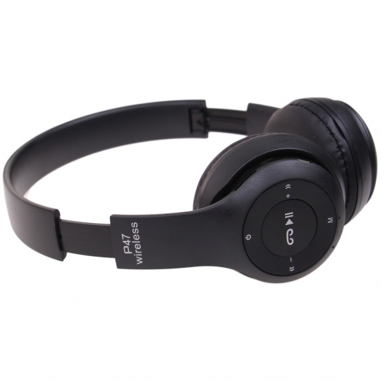 VEZETÉK NÉLKÜLI FEJHALLGATÓ P47 FEKETE
